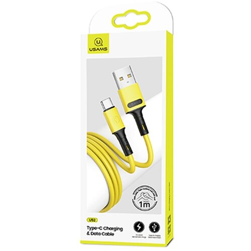 Usams KABEL U52 USB-C 2A FAST CHARGE 1M RUMEN OVITEK ZA TELEFONE, (21980443) Cene