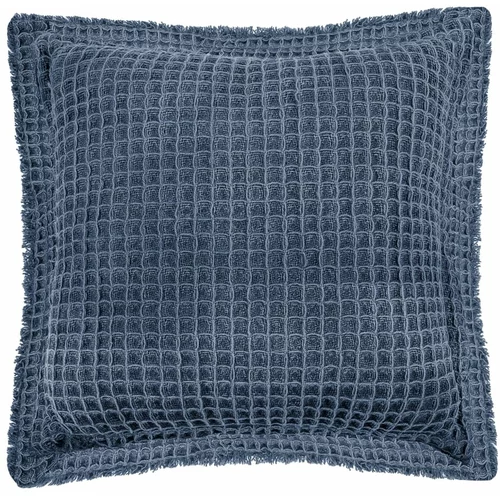Tiseco Home Studio plavi pamučni ukrasni jastuk Waffle, 45 x 45 cm
