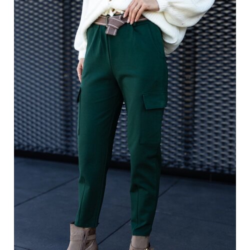 Gemre Green cargo pants with sewn-on pockets Nuala Cijene
