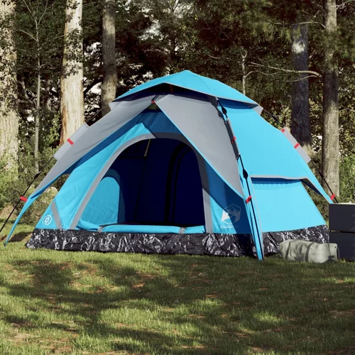 vidaXL Kupolasti šator za kampiranje za 5 osobe plavi brzo otpuštanje
