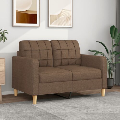 vidaXL Dvosjed od tkanine smeđi 120 cm Cijene