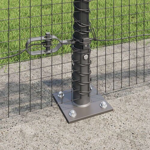 vidaXL set stupova ograde Set od 2 Siva Čelik obložen prahom 25 x 0.5 m Cijene