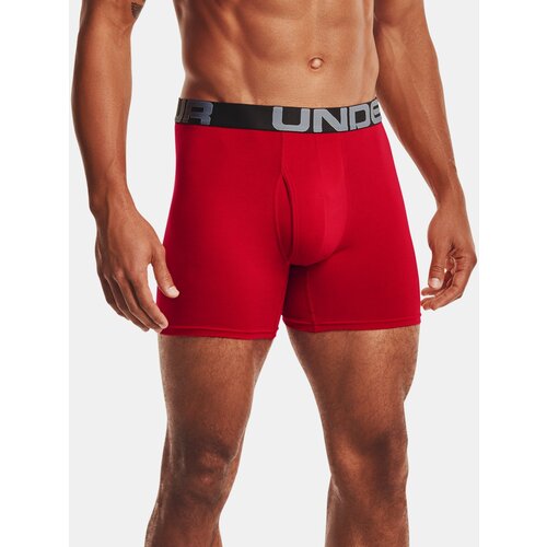 Under Armour Boxers UA Charged Cotton 6in 3 Pack-RED - Men Cene