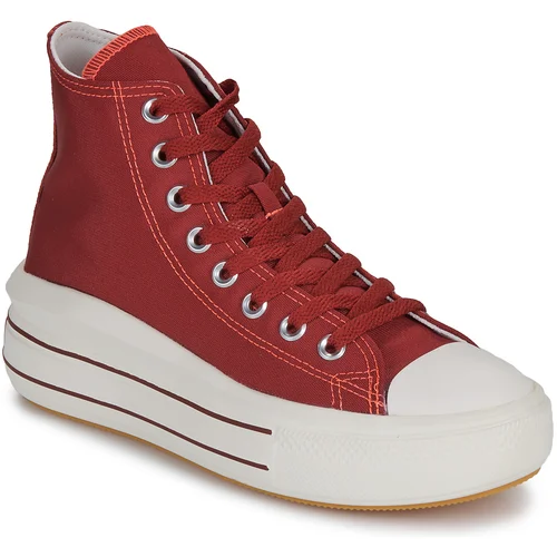 Converse CHUCK TAYLOR ALL STAR MOVE PLATFORM RETRO SPORT Crvena