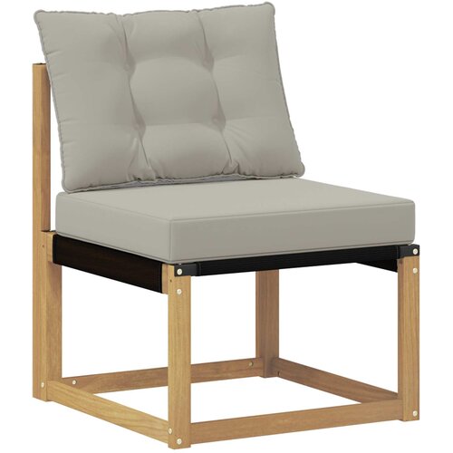  Set vanjskih sofa 7 kom. Bijela i svjetlosiva Smeđa 306 x 128,5 x 73 cm Slike