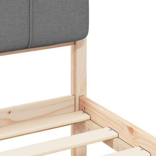  Krevetni okvir s tapiciranim uzglavljem Svijetlo siva Slike