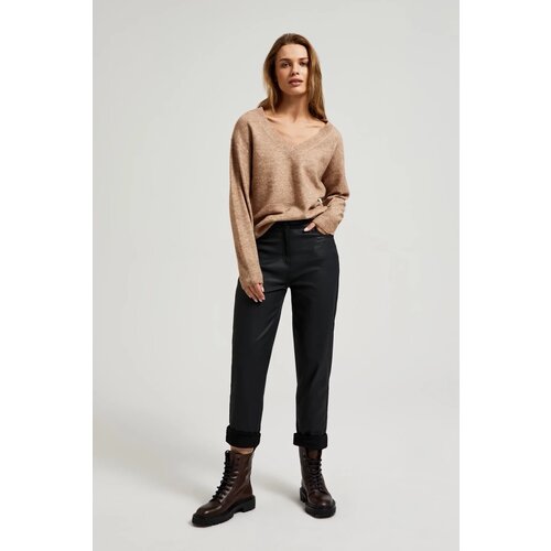 Marisse Women's Sweater Z-Sw-4513 L. Brown Mel Cene