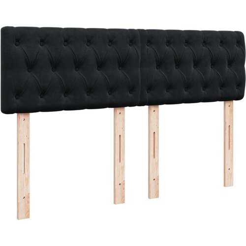 VidaXL Krevet s oprugama i madracem crni 160x200 cm bar&amp;scaron;unasti Slike