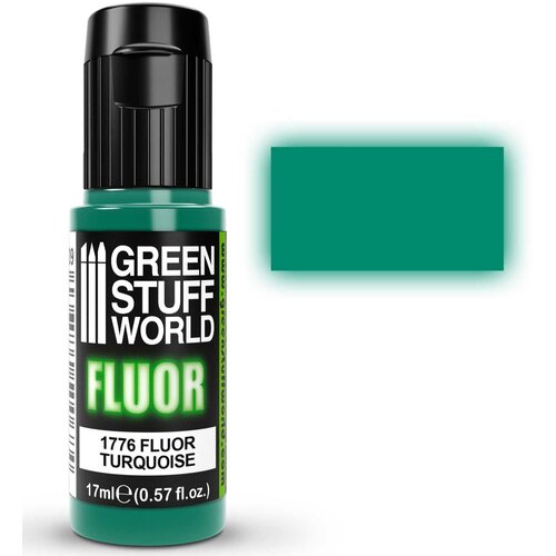 Green Stuff World Fluor Paint Turquoise 17ml | Fluorescentna Boja Tirkizna 17ml Slike