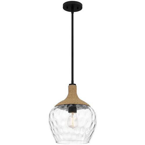  Quoizel QZ-ROYER-1P-MBK - Luster na &scaron;tapu ROYER 1xE27/60W/230V, prečnik 30,2 cm Cene