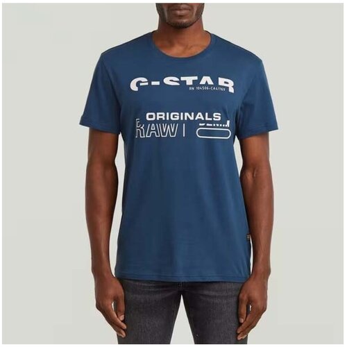 G-star Raw Majice s kratkimi rokavi Camisetas Hombre Mod&egrave;le D29501 8415 Modra Cene