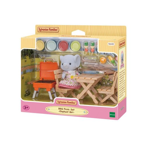 SYLVANIAN piknik set sa ro&amp;scaron;tiljem - sa slonom Slike