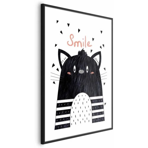  Plakat - Smile 40x60 Crni okvir s margom Cene