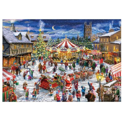 Clementoni Puzzle Božićni sajam 1500 dijelova Slike