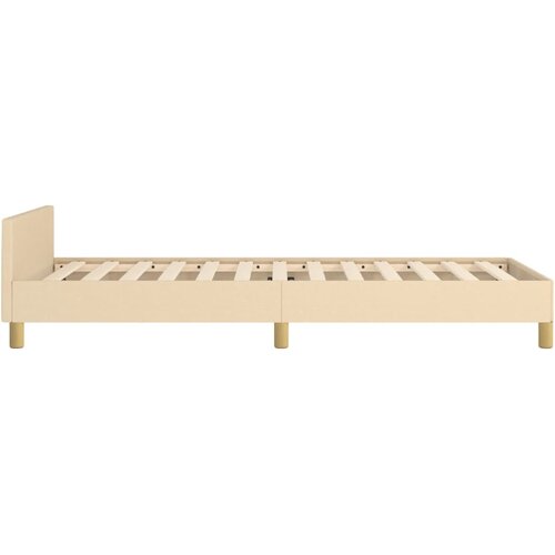  Okvir za krevet bez madraca krem 90x190cm od tkanine Slike