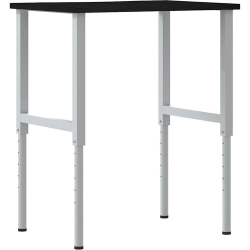  Radni stol tamnosmeđi 80x60x(71,5-98) cm masivno drvo hrast Slike