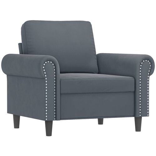 VidaXL Fotelj temno siv 60 cm žamet, (20910043) Slike