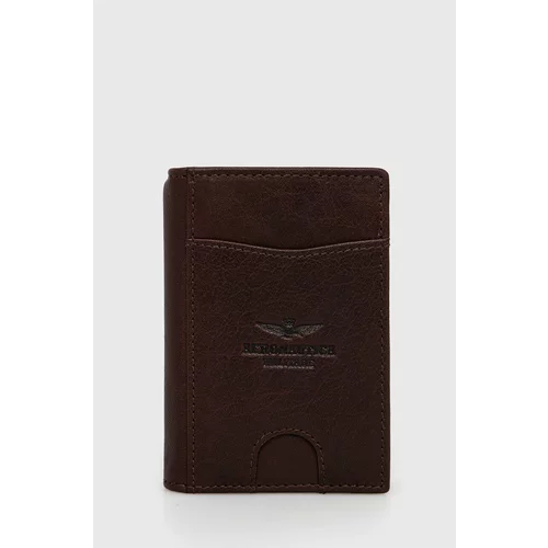 Aeronautica Militare Kožni novčanik za muškarce, boja: smeđa