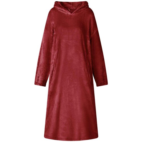 Deka majica s kapuljačom Bordeaux Crvena s Flanel Cijene