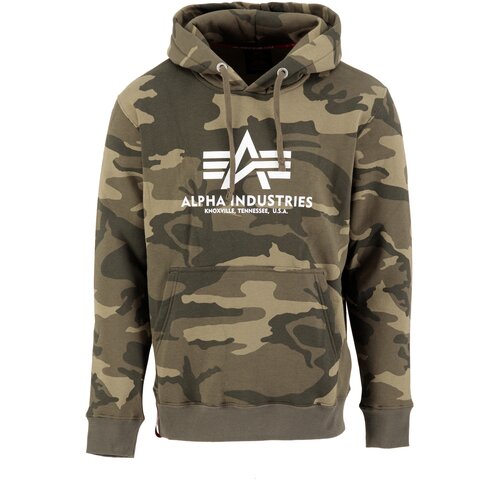 Alpha Industries Majica rjava / oliva / bela Slike