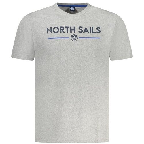 North Sails Mu&amp;scaron;ka Siva Majica Kratkih Rukava Slike