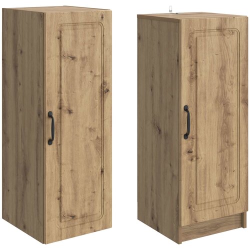  Set ormara 2 kom. Hrast artisan Konstruirano drvo Smeđa 33 x 34,5 x 87 cm Slike