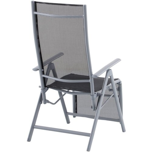 Garden Pleasure Črn kovinski vrtni stol Ariola &amp;ndash; Slike