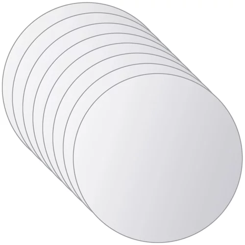 vidaXL 16 kosov zrcalnih ploščic okrogle oblike steklo