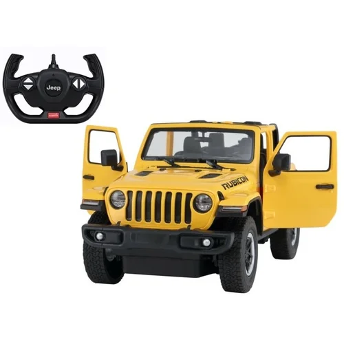  Licencirani auto na daljinsko upravljanje Jeep Wrangler Rubicon 1:14 Rastar - žuti