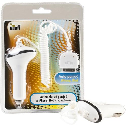 Mean IT Auto punjač za Iphone 4/ iPOD, 30 pin – AUTO PUNJAČ ZA IPHONE / iPOD Cijene