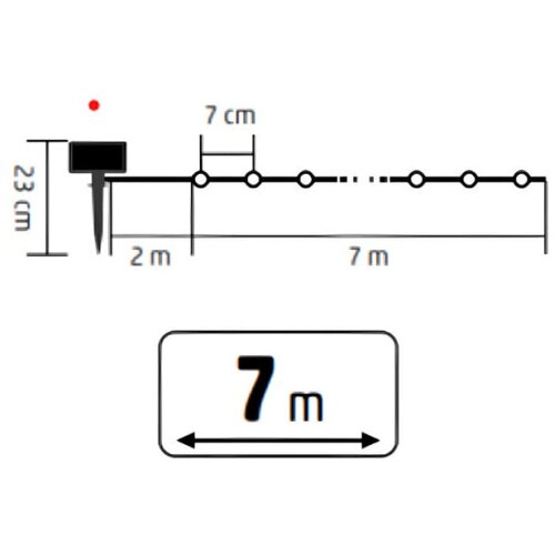  Solarna LED svetleæa niz 100 H. belih LED dioda Cene