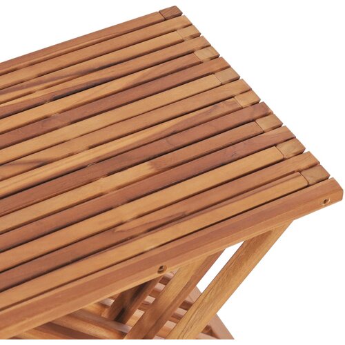  Sklopivi stolac 40 x 32 x 45 cm od masivne tikovine Slike