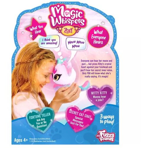 MAGIC WHISPERS My Fuzzy Friends: Magic Whispers interaktivna mačka - Zoey - madžarski jezik Slike