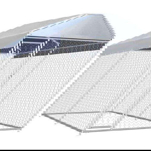  Vanjski kavez za pse s nadstrešnicom 382 x 192 x 225 cm Cijene