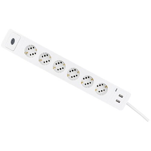 REV RITTER Produžni kabel s utičnicama (6-struko, 2 USB priključka, Dužina kabela: 1,4 m, 3.680 W) Cijene
