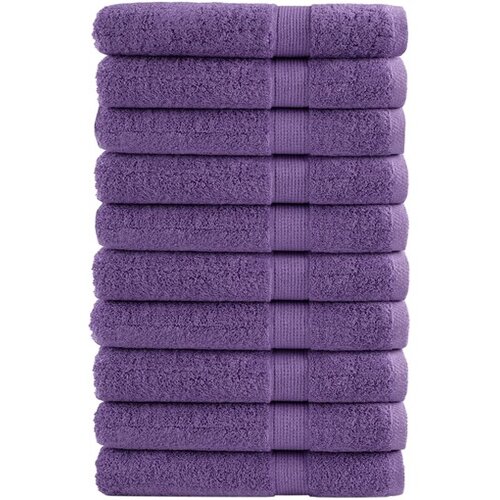 vidaXL Premium brisače 10kos vijolična 100x200cm 600 g/m2 100 % bombaž Cene