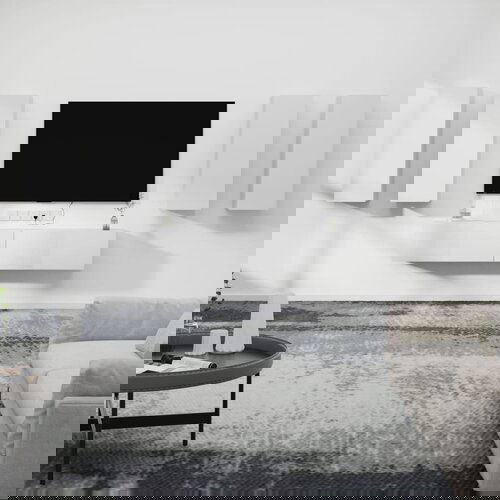 The Living Store Komplet TV omaric 6-delni bel inženirski les - Komplet TV Omaric, (21429846) Cene