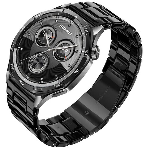 INF združljiv smolni in nerjaveče jekleni pa&scaron;ček za uro huawei GT5 pro - črn 22 mm, (5000090694) Cene