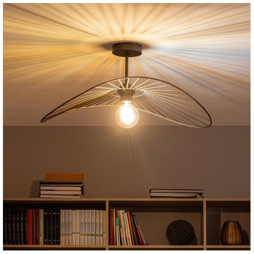 Brilagi LED plafonski luster CERIA WIRE 1xE27/60W/230V 40x56 cm crna/brončana Slike