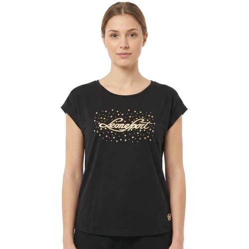 Leone 1947 Majice s kratkimi rokavi Woman Short Sleeves Luxury Gold Črna Slike