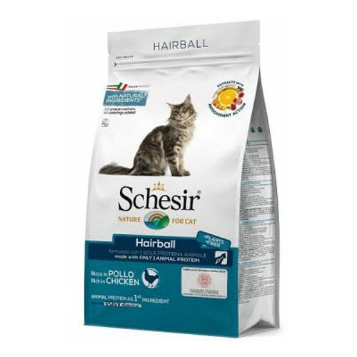 Schesir Dry Cat Hairball 1.5 kg Slike