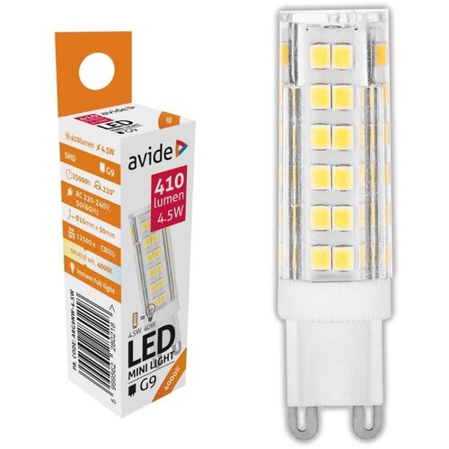 Avide led žarnica - sijalka G9 4.5W 220V nevtralno bela 4000K Cene