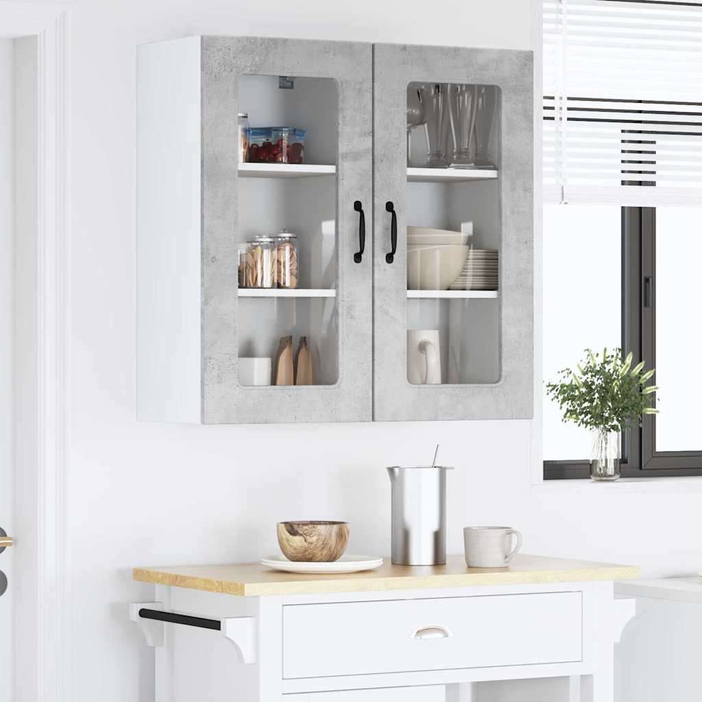  Zidni kuhinjski ormarić 2 pcs Betonski sivi 40 x 31 x 80 cm Slike