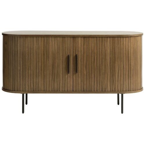 Unique Furniture Smeđa niska komoda u dekoru hrasta 140x76 cm Nola - Cijene