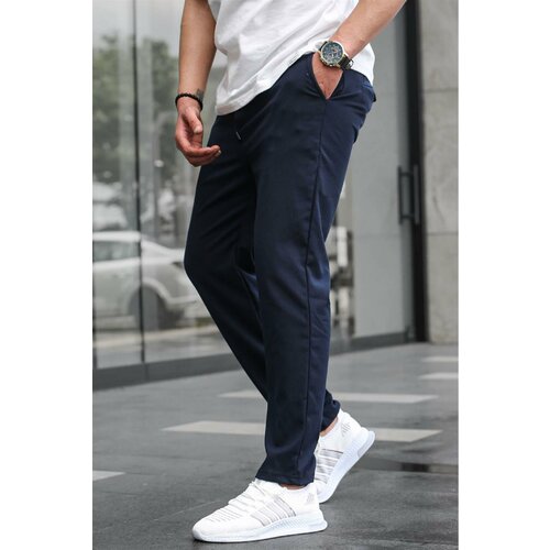 Madmext Navy Blue Relaxed Men's Trousers 6510 Slike