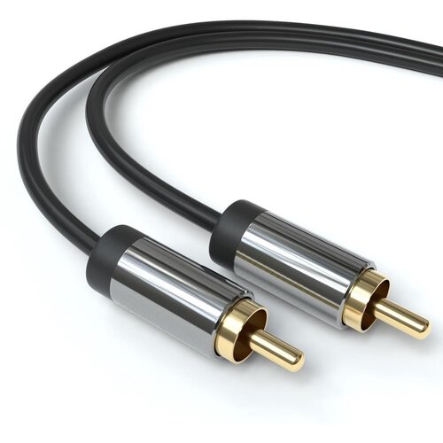 Optimus subwoofer audio kabel (5m, 1x rca mu&scaron;ki na mu&scaron;ki, crni) Cijene
