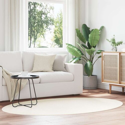  Preproge Krem Volna 140 x 200 cm Trajna Preproga Ovalna Slike