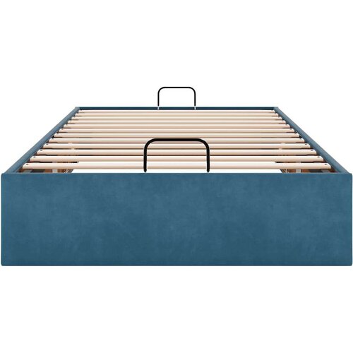 VidaXL Okvir za krevet bez madraca tamnoplavi 90x200 cm bar&amp;scaron;unasti Slike