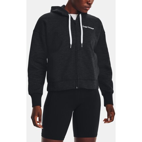 Under Armour Essential Script FZ Pulover Črna Cene