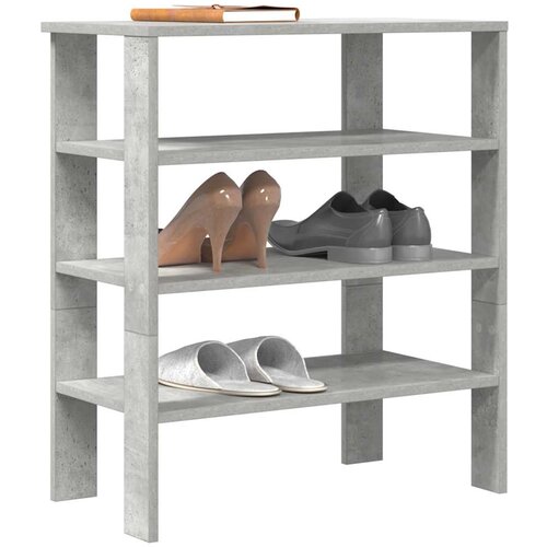 VidaXL Stalak za cipele boja betona 61x32x70 cm konstruirano drvo Slike